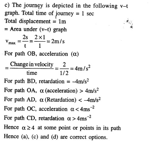 JEE Main Previous Year Papers Questions With Solutions Physics Kinematics-43