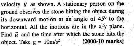 JEE Main Previous Year Papers Questions With Solutions Physics Kinematics-28