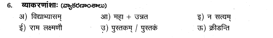 AP SSC 10th class Sanskrit Model paper 2015-16 Set 1-AIII 6