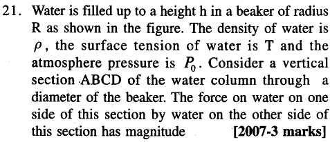 JEE Main Previous Year Papers Questions With Solutions Physics Properties of Matter-22