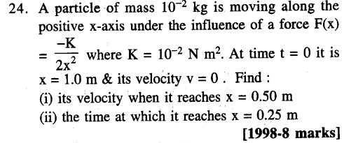 JEE Main Previous Year Papers Questions With Solutions Physics Kinematics-24