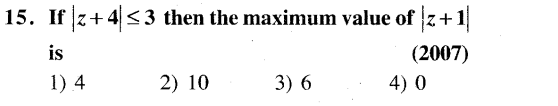 JEE Main Previous Year Papers Questions With Solutions Maths Complex Numbers-15