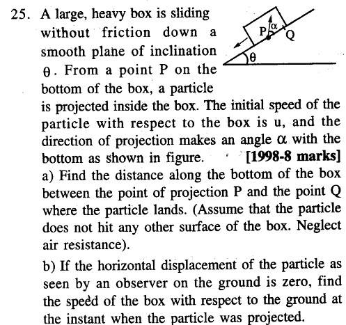JEE Main Previous Year Papers Questions With Solutions Physics Kinematics-25