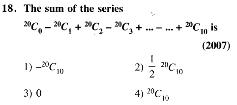 JEE Main Previous Year Papers Questions With Solutions Maths Binomial Theorem and Mathematical Induction-18