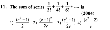 JEE Main Previous Year Papers Questions With Solutions Maths Sequences and Series-11