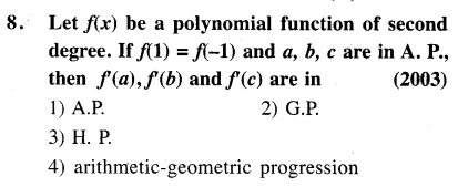 JEE Main Previous Year Papers Questions With Solutions Maths Sequences and Series-8