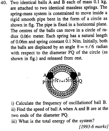 JEE Main Previous Year Papers Questions With Solutions Physics Simple Harmonic Motion-42