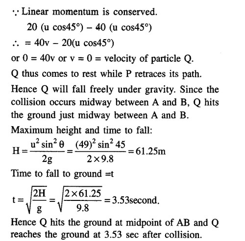 JEE Main Previous Year Papers Questions With Solutions Physics Kinematics-57