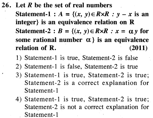 JEE Main Previous Year Papers Questions With Solutions Maths Relations, Functions and Reasoning-27