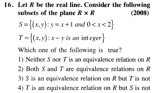 JEE Main Previous Year Papers Questions With Solutions Maths Relations, Functions and Reasoning-16