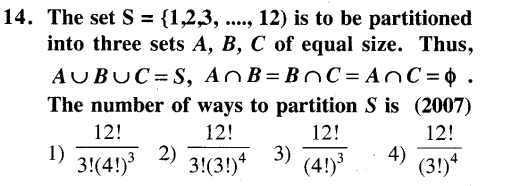 JEE Main Previous Year Papers Questions With Solutions Maths Permutations and Combinations-14