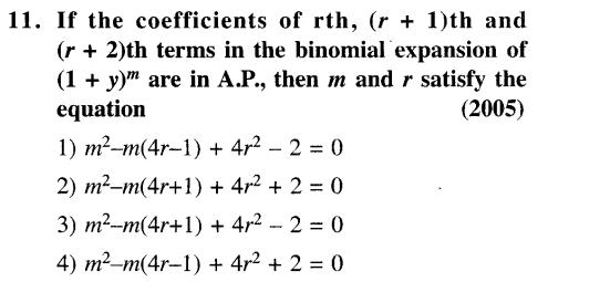 JEE Main Previous Year Papers Questions With Solutions Maths Binomial Theorem and Mathematical Induction-11