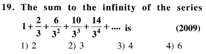 JEE Main Previous Year Papers Questions With Solutions Maths Sequences and Series-19