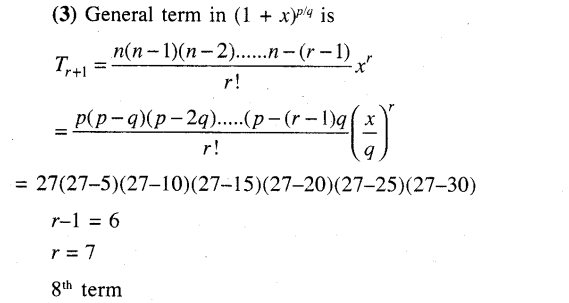 JEE Main Previous Year Papers Questions With Solutions Maths Binomial Theorem and Mathematical Induction-33