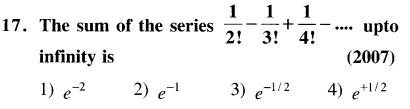 JEE Main Previous Year Papers Questions With Solutions Maths Sequences and Series-17