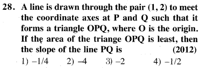 jee-main-previous-year-papers-questions-with-solutions-maths-cartesian-system-and-straight-lines-28