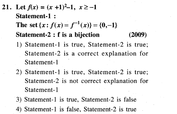 JEE Main Previous Year Papers Questions With Solutions Maths Relations, Functions and Reasoning-22