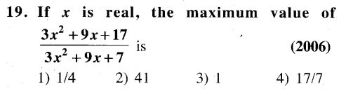 JEE Main Previous Year Papers Questions With Solutions Maths Quadratic Equestions And Expressions-19