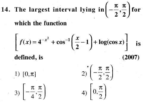 JEE Main Previous Year Papers Questions With Solutions Maths Relations, Functions and Reasoning-14