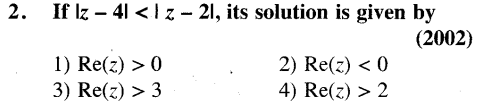 JEE Main Previous Year Papers Questions With Solutions Maths Complex Numbers-2