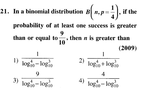 JEE Main Previous Year Papers Questions With Solutions Maths Binomial Theorem and Mathematical Induction-21