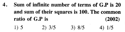 JEE Main Previous Year Papers Questions With Solutions Maths Sequences and Series-4