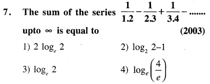 JEE Main Previous Year Papers Questions With Solutions Maths Sequences and Series-7