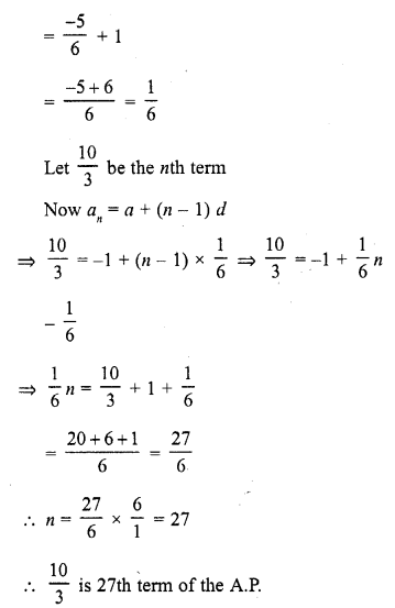 RD Sharma Solutions Class 10 Chapter 9 Arithmetic Progressions 