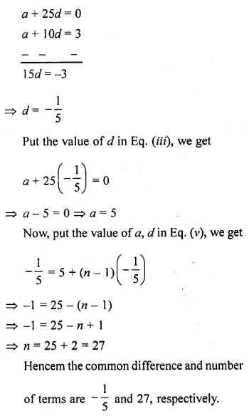 RD Sharma Class 10 Solution Chapter 9 Arithmetic Progressions 