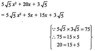 RD Sharma Math Solution Class 9 Chapter 5 Factorisation of Algebraic Expressions