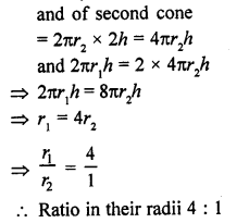 RD Sharma Mathematics Class 9 Solutions Chapter 20 Surface Areas and Volume of A Right Circular Cone