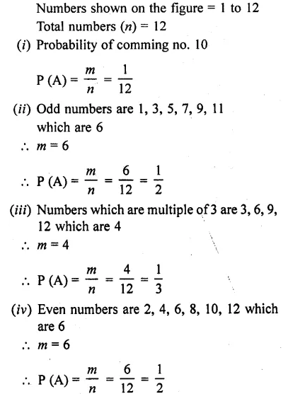 RD Sharma 10 Solutions Chapter 13 Probability 