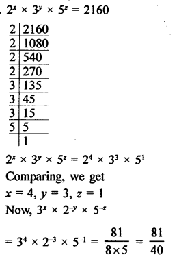 RD Sharma Math Solution Class 9 Chapter 2 Exponents Of Real Numbers