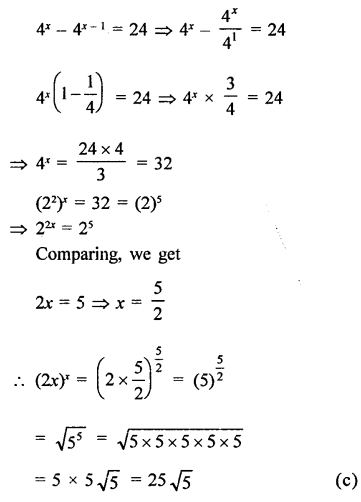 RD Sharma Class 9 Questions Chapter 2 Exponents Of Real Numbers
