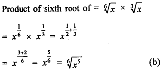 Class 9 Maths Chapter 2 Exponents of Real Numbers RD Sharma Solutions MCQS