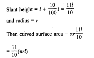 Maths RD Sharma Class 9 Chapter 20 Surface Areas and Volume of A Right Circular Cone