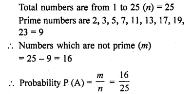 Answers Of RD Sharma Class 10 Chapter 13 Probability 