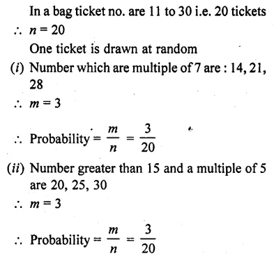 RD Sharma Class 10 Textbook PDF Chapter 13 Probability