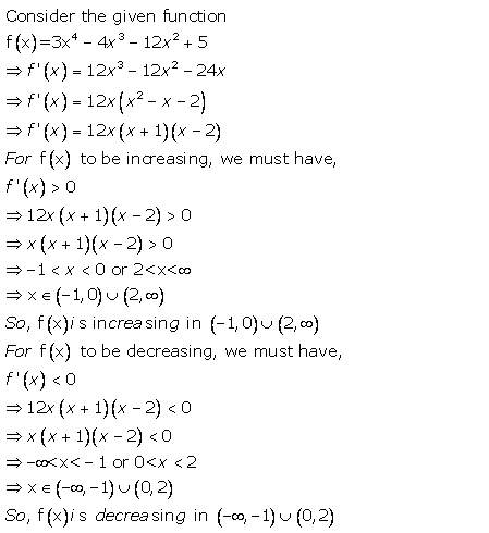 RD Sharma Class 12 Solutions Chapter 17 Increasing and Decreasing Functions Ex 17.2 Q1-xxvi