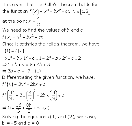 RD Sharma Class 12 Solutions Chapter 15 Online Mean Value Theorems Ex 15.1 Q11