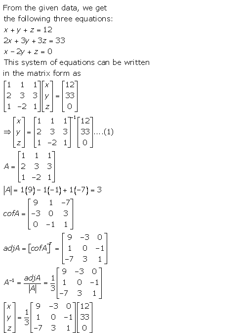RD Sharma Class 12 Solutions Chapter 8 Solution of Simultaneous Linear Equations Ex 8.1 Q13