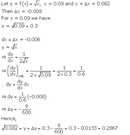 RD Sharma Class 12 Solutions Chapter 14 Differentials Errors and Approximation Ex14.1 Q9-xxix