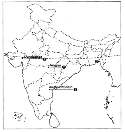 Class 10 History Map Work Chapter 3 Nationalism in India A5