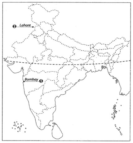 Class 10 History Map Work Chapter 3 Nationalism in India A1