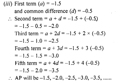 Arithmetic Progressions Class 10 RD Sharma 