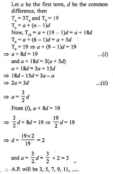 RD Sharma Maths Book For Class 10 Solution Chapter 9 Arithmetic Progressions 