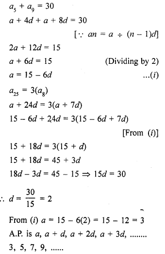 Answers Of RD Sharma Class 10 Chapter 9 Arithmetic Progressions 