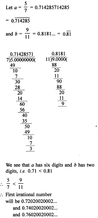 RD Sharma Class 9 Maths Book Questions Chapter 1 Number System
