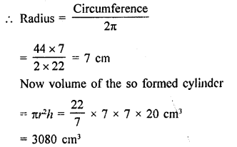 RD Sharma Solutions Class 9 Chapter 19 Surface Areas and Volume of a Circular Cylinder