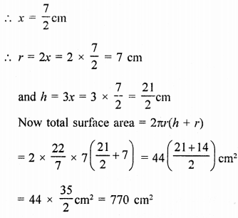 Class 9 Maths Chapter 19 Surface Areas and Volume of a Circular Cylinder RD Sharma Solutions VSAQS